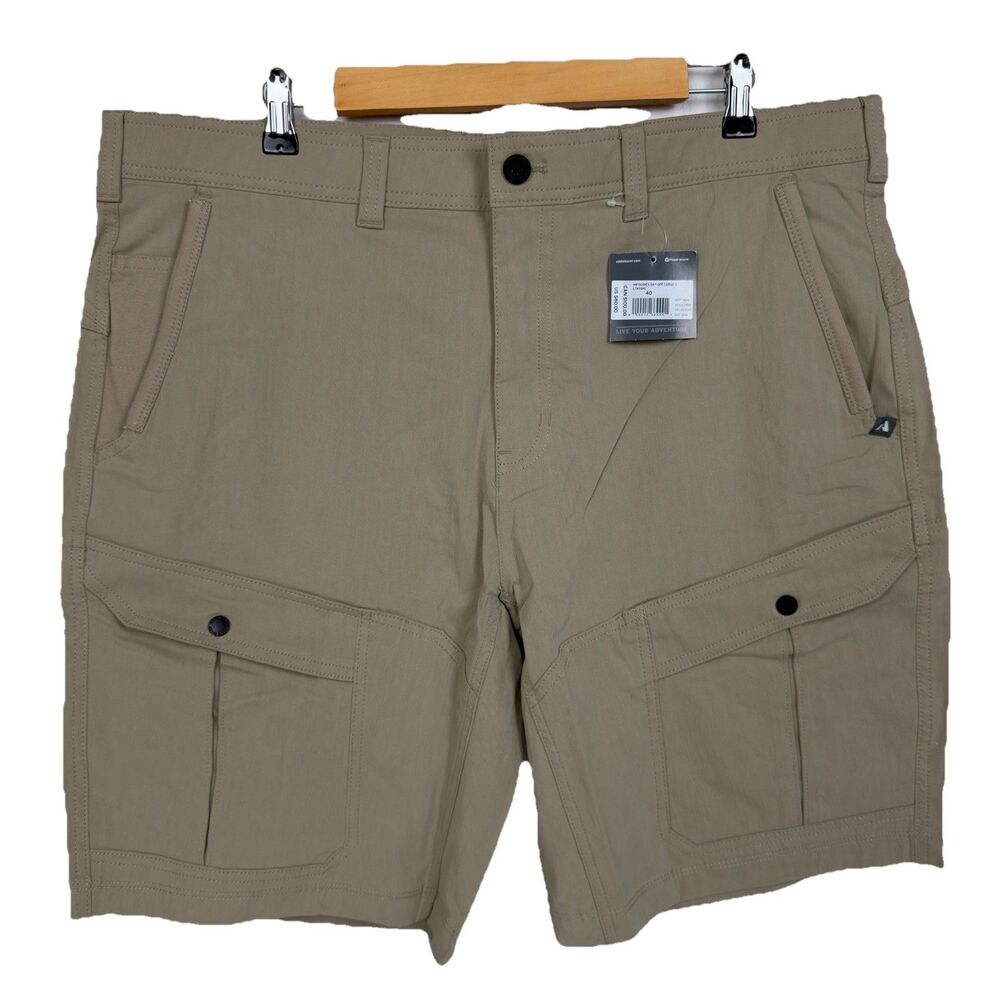 NEW Eddie Bauer First Ascent Cargo Shorts Men’s 40 Khaki Mr Guides Day Off